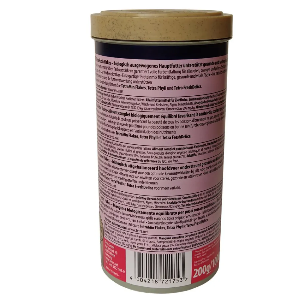 Tetra - Rubin flakes aliment en flocon pour poisson tropicaux 200g/1000ml New