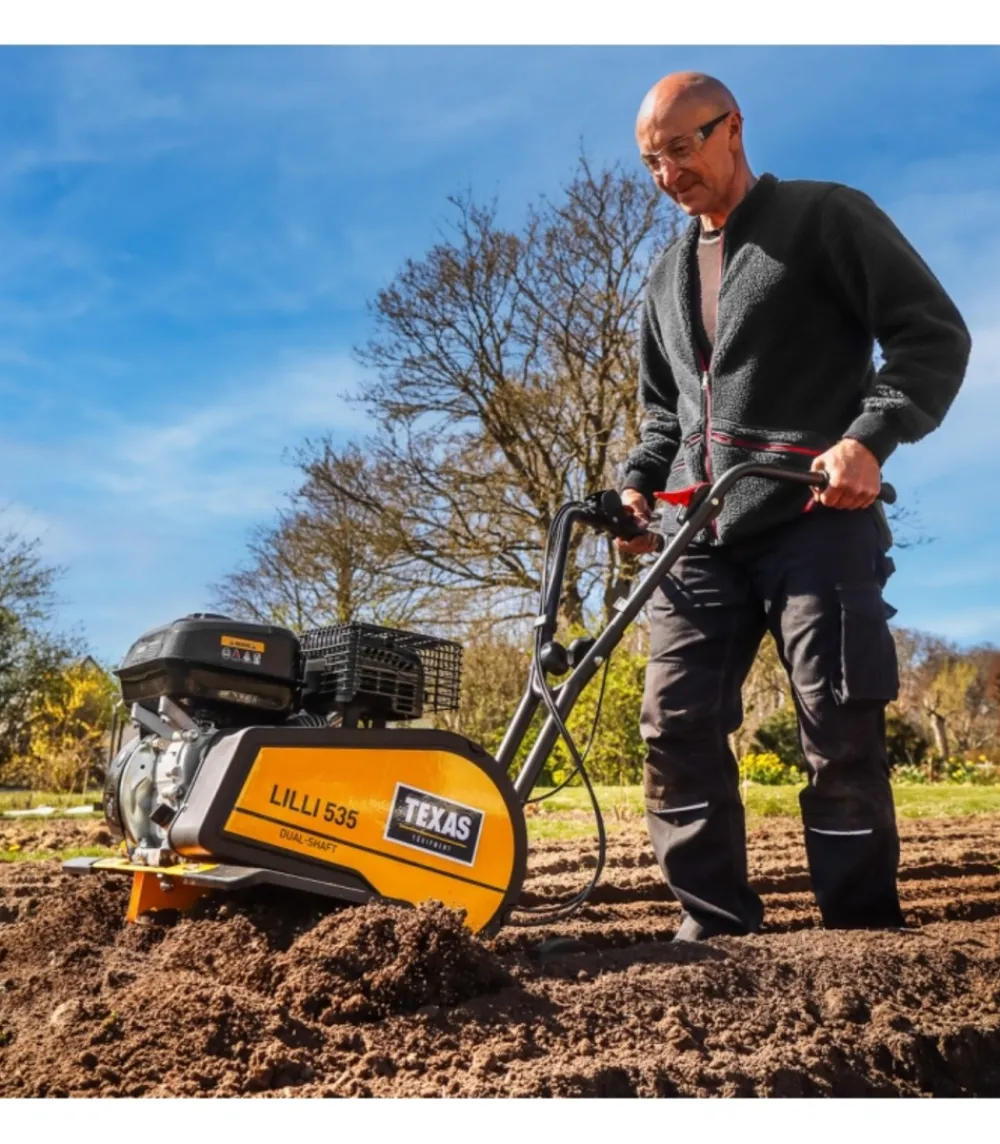 Texas - Motobineuse thermique puissante 4kw, 212cc, largeur de travail jusqu'à 85 cm - lilli 535tg dual shaft Outlet
