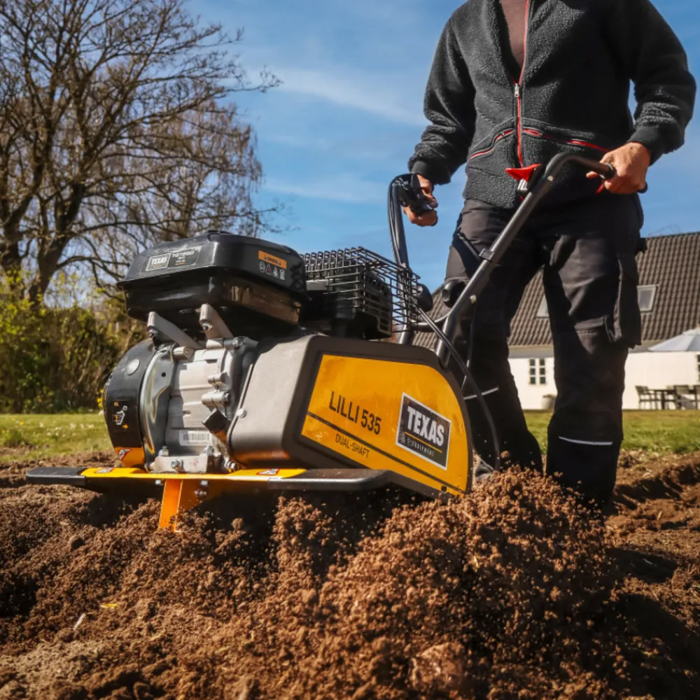 Texas - Motobineuse thermique puissante 4kw, 212cc, largeur de travail jusqu'à 85 cm - lilli 535tg dual shaft Outlet