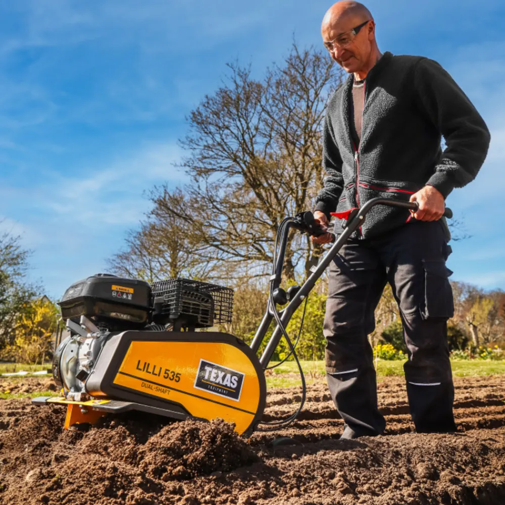 Texas - Motobineuse thermique puissante 4kw, 212cc, largeur de travail jusqu'à 85 cm - lilli 535tg dual shaft Outlet