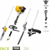 Texas Coupe-Bordures Et Débroussailleuses | - Multifonction thermique multi-outils 5 en 1 52cm3 bcu52m