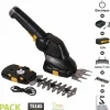Texas - Pack cisaille à gazon 70mm et taille arbuste 120mm batterie lithium usb htg360li Outlet
