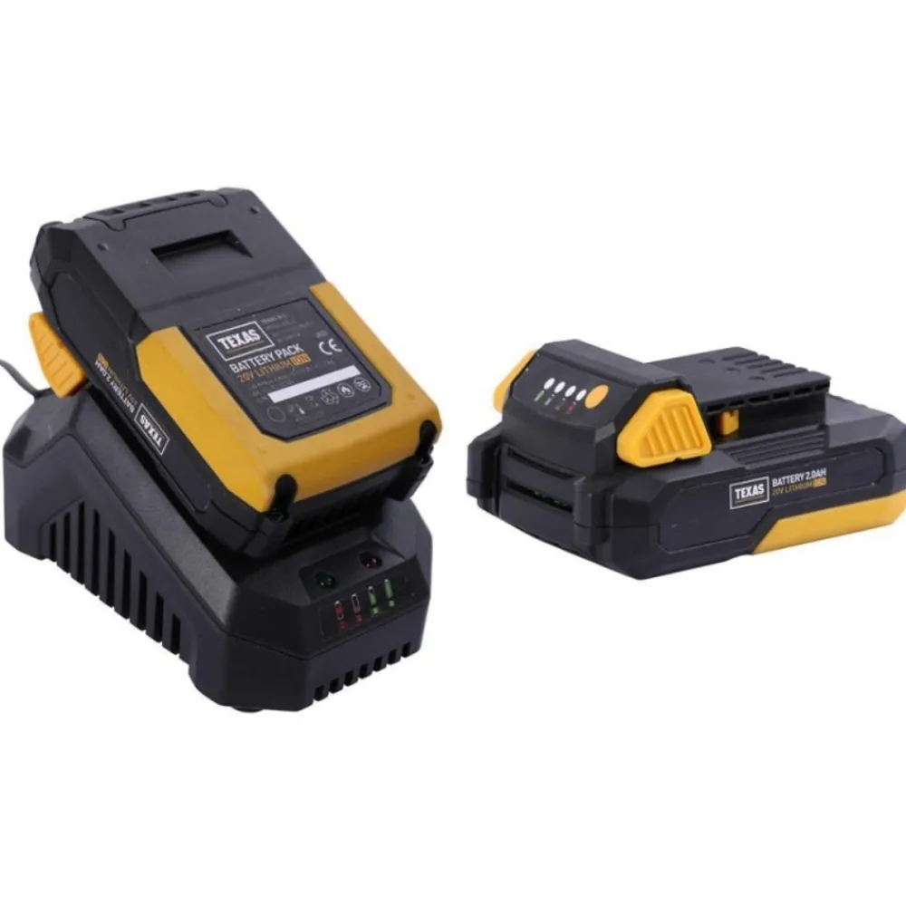 Texas - Tondeuse gazon 2 batteries 20v 2ah lame 33cm bac 35l lmx2033 New