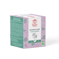 Thés de la Pagode Épicerie Gourmande | THÉS DE LA PAGODE - Infusion glacée bio - Cassis menthe 6 sachets