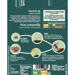 Truffaut - Capucine grimpante hybride De Lobb Spitfire : en sachet New