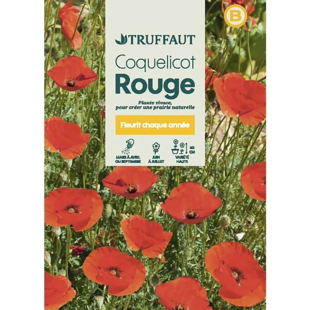Truffaut - Coquelicot simple Rouge : En Sachet Outlet