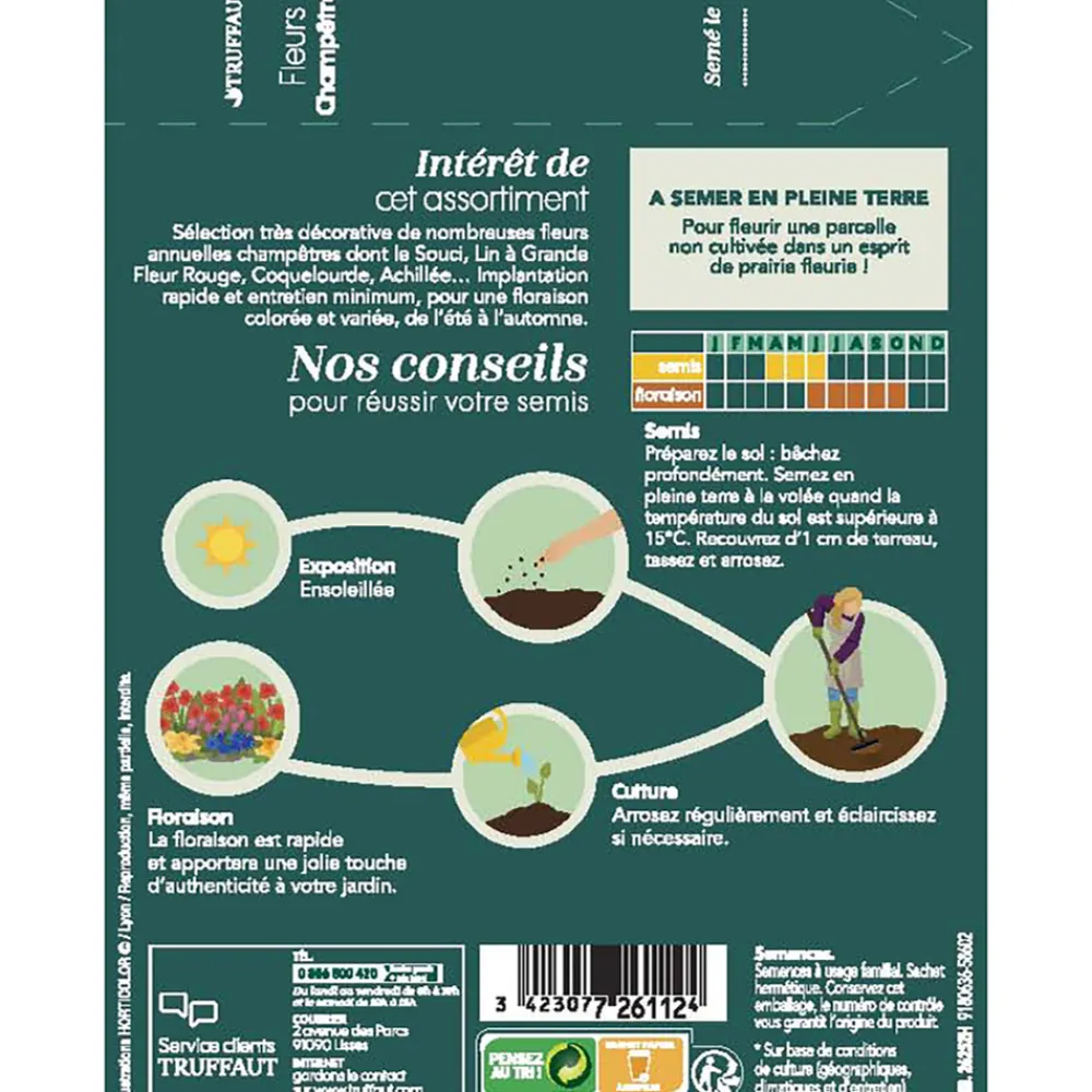 Truffaut - Mélange fleurs champêtre 5 g Discount