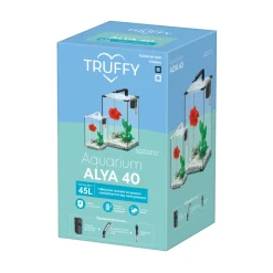 Truffy - Aquarium ALYA LED équipé blanc 45 litres - L.30,5xP.30,5xH.50.4cm