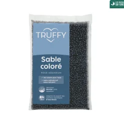 Truffy - Sable coloré pour aquarium d'eau douce bleu/noir 5Kg Sale