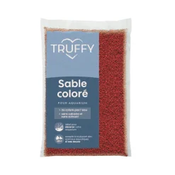 Truffy - Sable coloré pour aquarium d'eau douce rouge 5Kg Best
