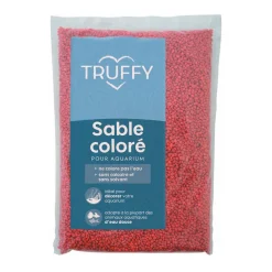 Truffy Plantes Et Décoration | - Sable coloré pour aquarium d'eau douce rouge 1Kg