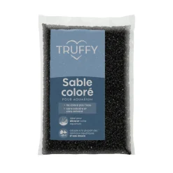 Truffy Plantes Et Décoration | - Sable coloré pour aquarium d'eau douce noir 1Kg