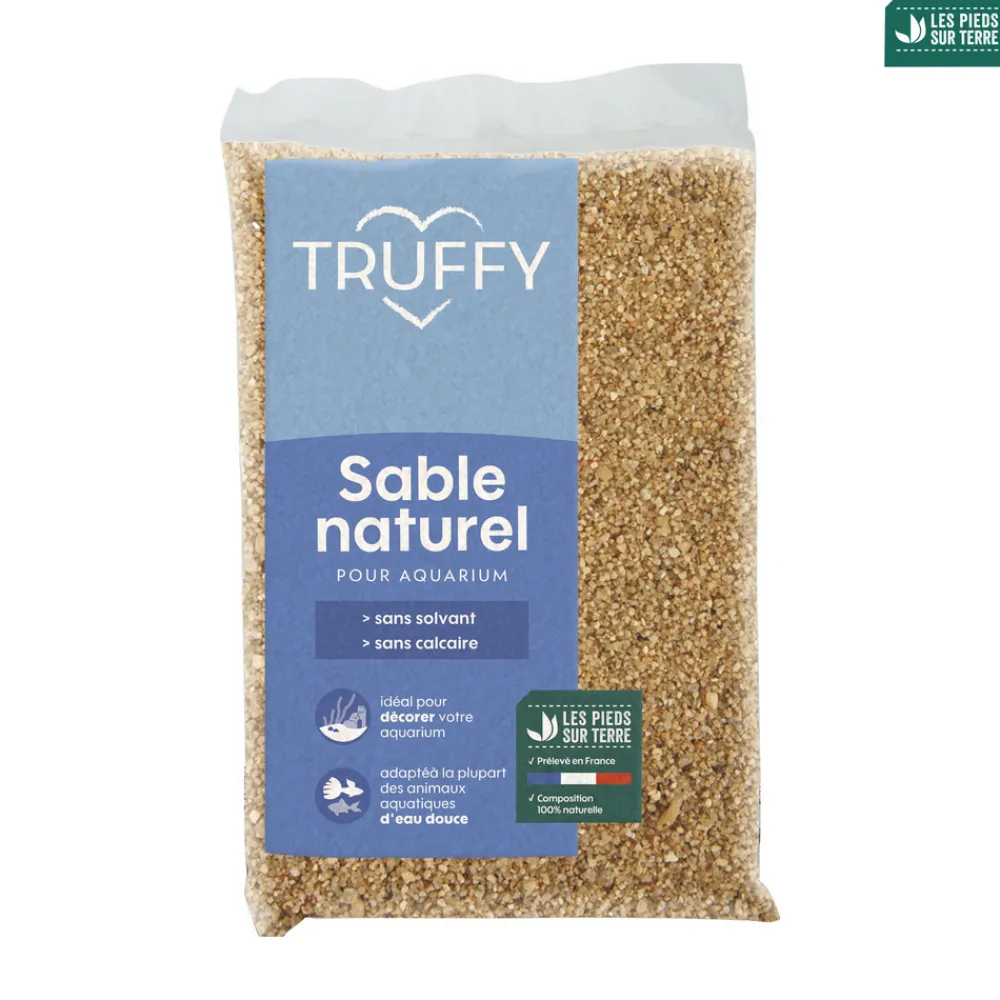 Truffy - Sable naturel de rivière pour aquarium d'eau douce 5kg Best