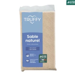 Truffy - Sable naturel pour aquarium d'eau douce blanc fin 12kg