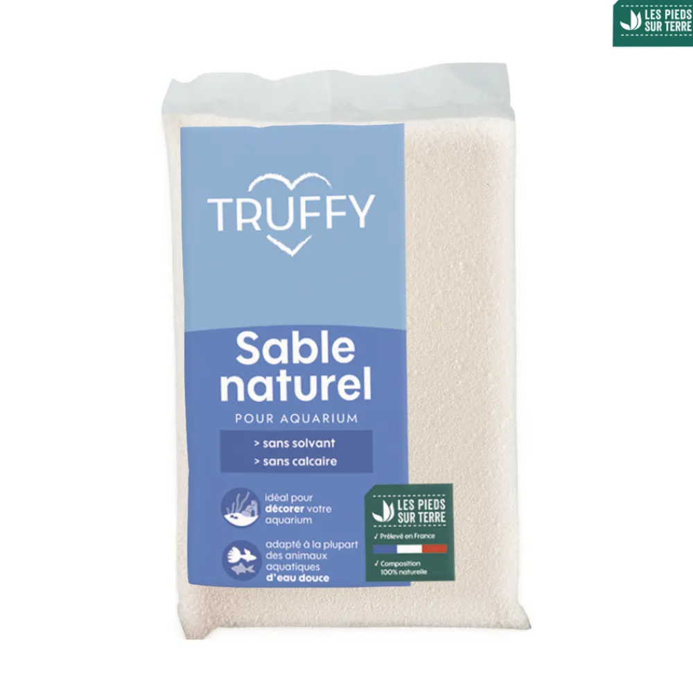 Truffy - Sable naturel pour aquarium d'eau douce cristo blanc 800g Online