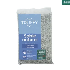 Truffy - Sable naturel pour aquarium d'eau douce blanc/noir 1kg Clearance