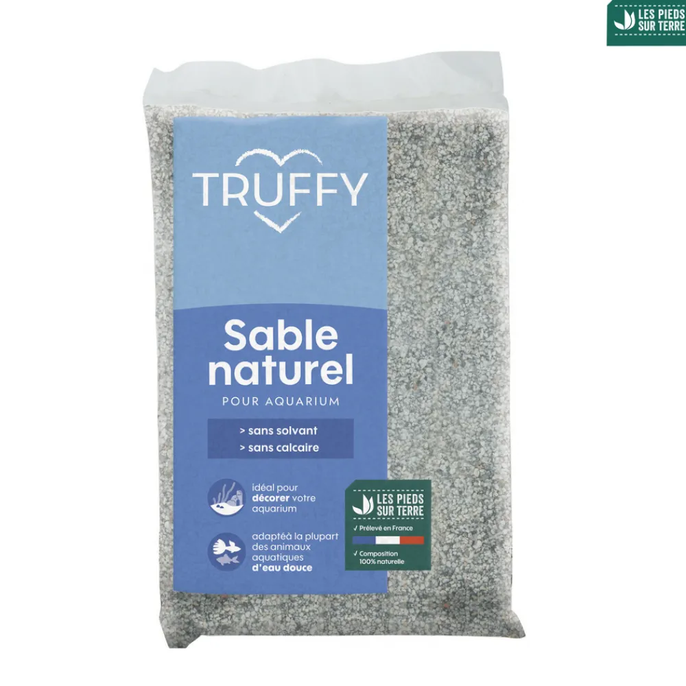 Truffy Plantes Et Décoration | - Sable naturel pour aquarium d'eau douce blanc/noir 5kg