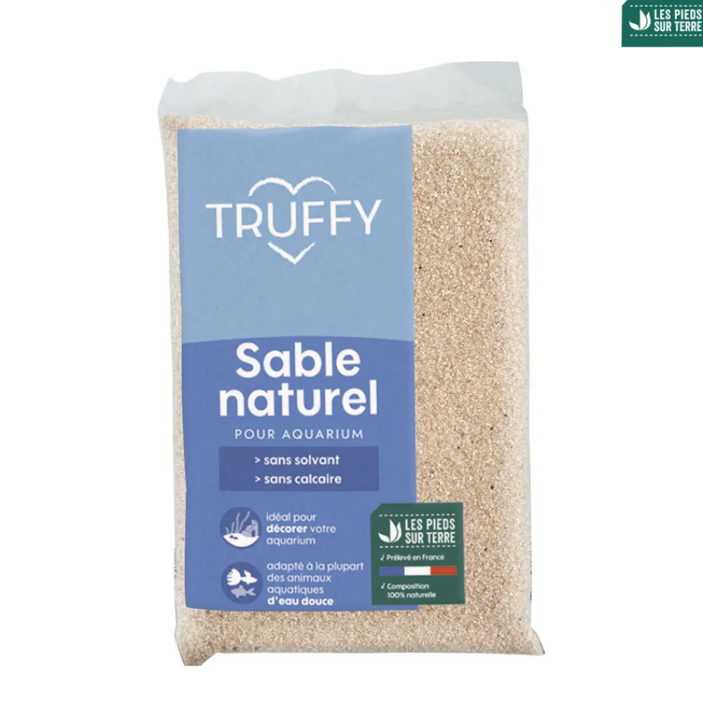 Truffy Plantes Et Décoration | - Sable naturel pour aquarium d'eau douce blanc fin 1kg