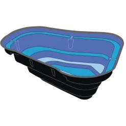 Ubbink - Bassin de jardin Start 1000 litres L215 x l170 x H65cm Best