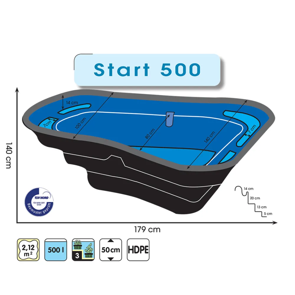 Ubbink - Bassin Start 500 litres New