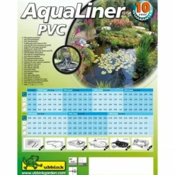 Ubbink Bassins Et Fontaines | - bâche pour bassin de jardin / étang en pvc 6 * 7 metres noir 401398