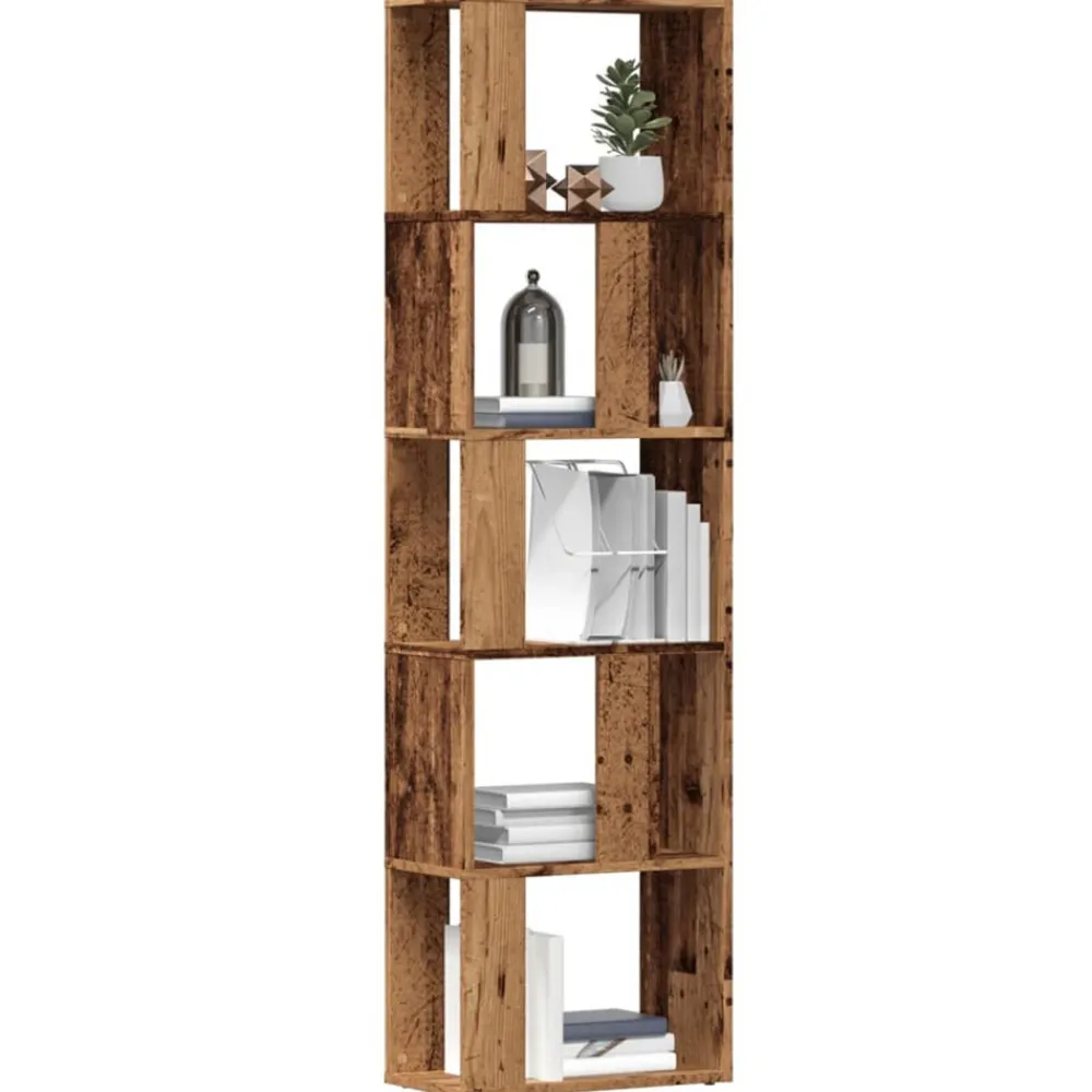 Vidaxl Mobilier D'Intérieur | - Bibliothèque vieux bois 45x24x159 cm bois d'ingénierie
