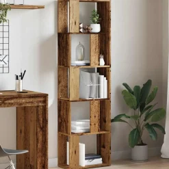 Vidaxl Mobilier D'Intérieur | - Bibliothèque vieux bois 45x24x159 cm bois d'ingénierie