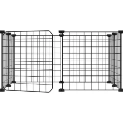 Vidaxl - Cage animaux de compagnie à 8 panneaux et porte noir 35x35 cm Clearance