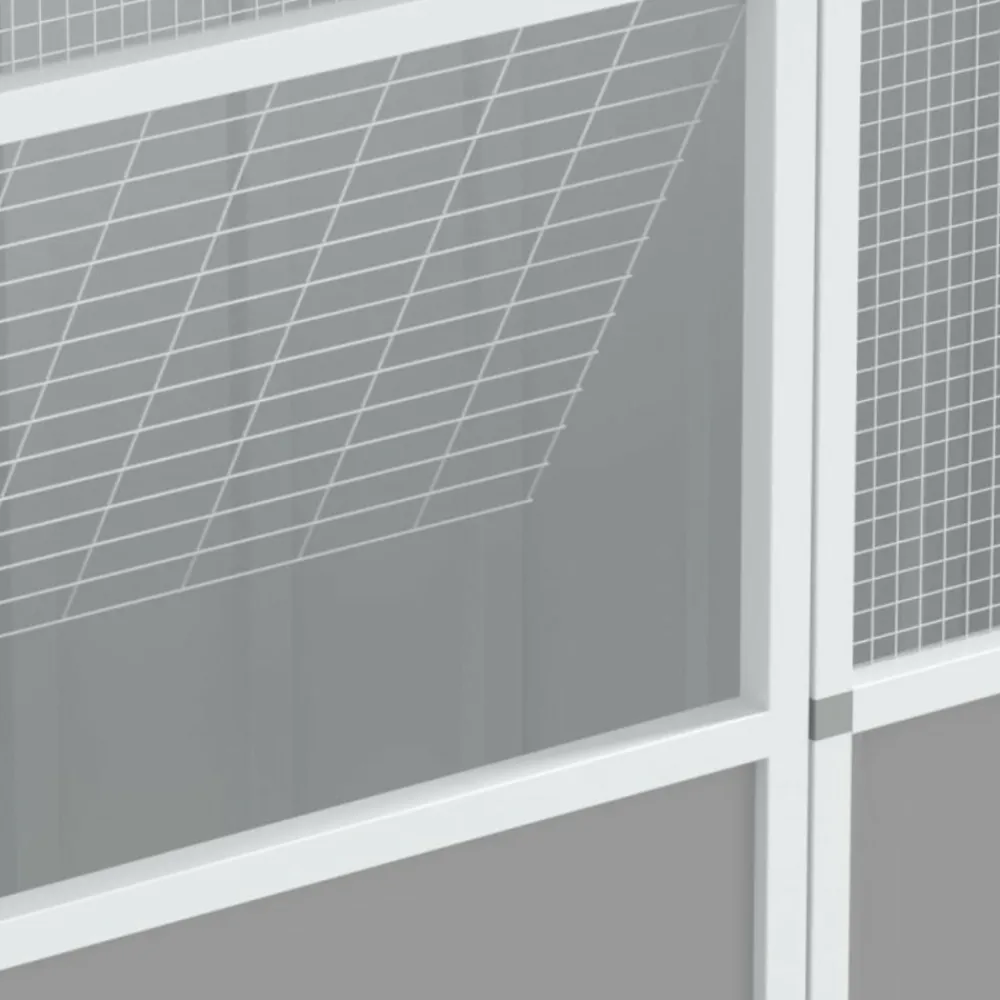 Vidaxl Cages, Volières Et Accessoires | - Cage à oiseaux gris 115x78x200 cm acier galvanisé