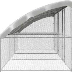 Vidaxl - Cage à poules argent 600 x 200 x 198.5 cm acier galvanisé Discount