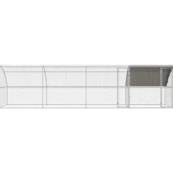 Vidaxl Poulaillers, Clapiers Et Accessoires | - Cage à poules argent 800 x 200 x 198.5 cm acier galvanisé