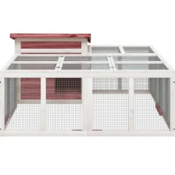 VidaXL - Clapier moka 144x123x67,5 cm bois de pin massif Discount