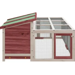 VidaXL - Clapier moka 144x123x67,5 cm bois de pin massif Discount