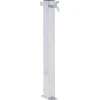 Vidaxl Bassins Et Fontaines | - Colonne à eau de jardin 100 cm acier inoxydable carré