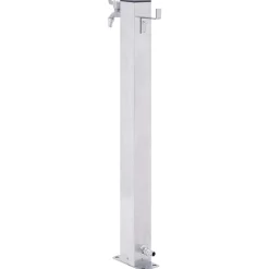 Vidaxl Bassins Et Fontaines | - Colonne à eau de jardin 100 cm acier inoxydable carré