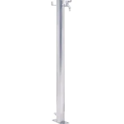 Vidaxl Bassins Et Fontaines | - Colonne à eau de jardin 40 cm acier inoxydable rond