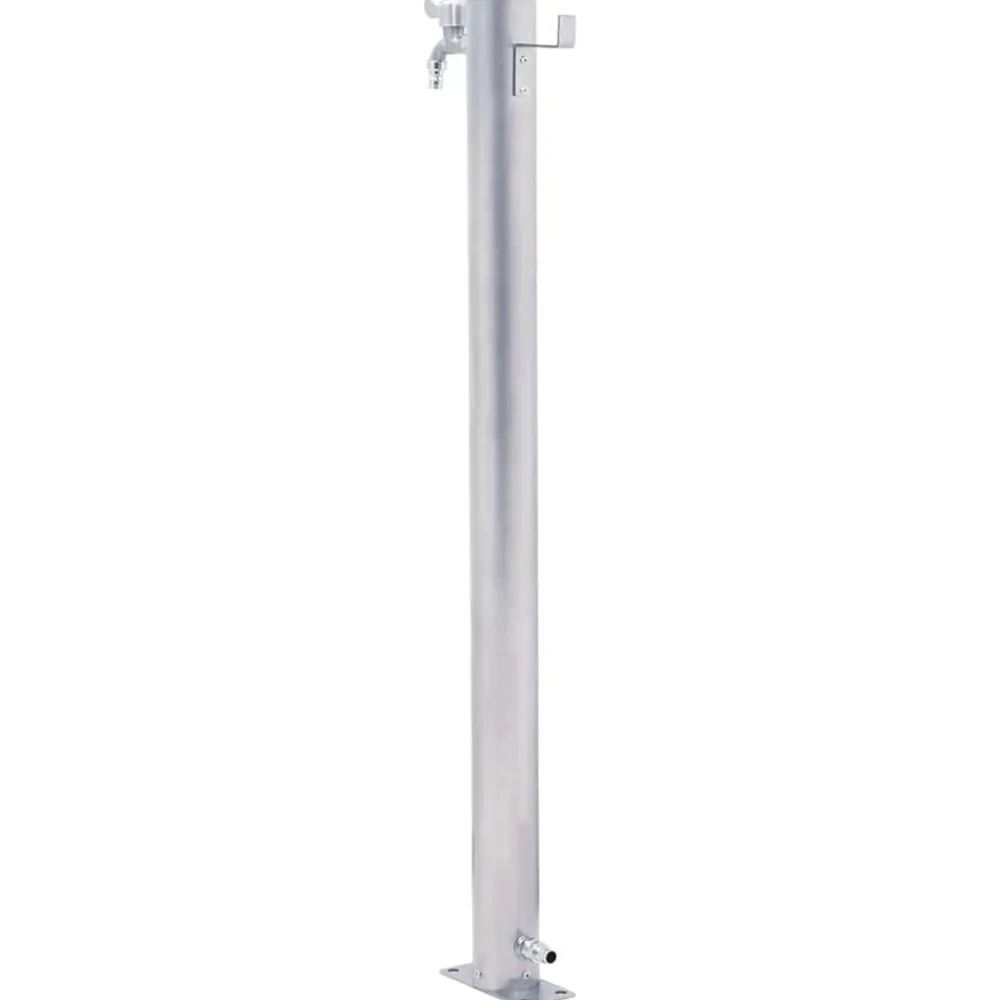 Vidaxl Bassins Et Fontaines | - Colonne à eau de jardin 40 cm acier inoxydable rond