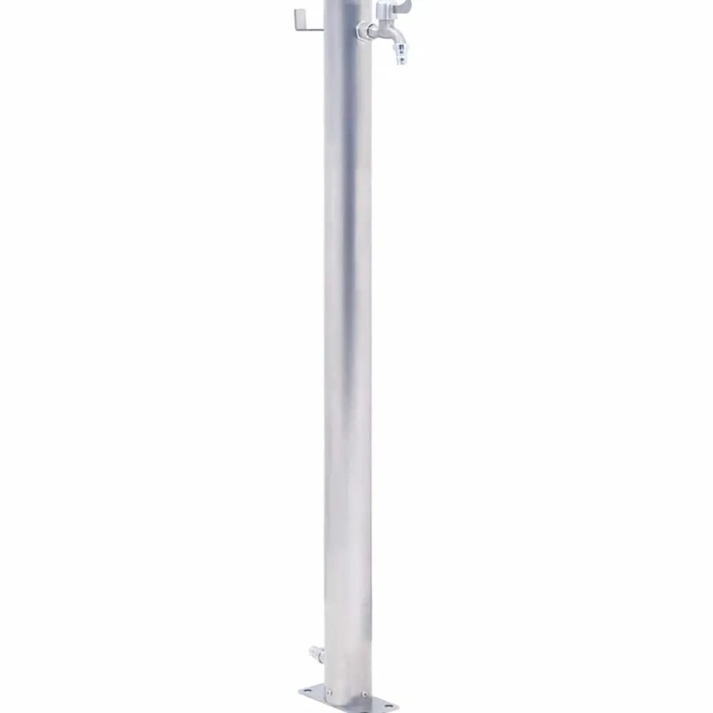 Vidaxl Bassins Et Fontaines | - Colonne à eau de jardin 60 cm acier inoxydable rond
