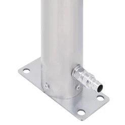 Vidaxl Bassins Et Fontaines | - Colonne à eau de jardin 60 cm acier inoxydable rond