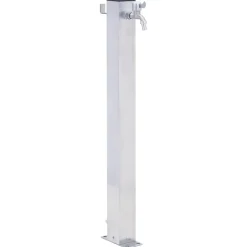 Vidaxl Bassins Et Fontaines | - Colonne à eau de jardin 40 cm acier inoxydable carré