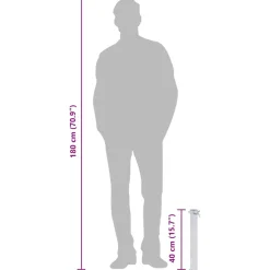 Vidaxl Bassins Et Fontaines | - Colonne à eau de jardin 40 cm acier inoxydable carré