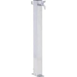 Vidaxl Bassins Et Fontaines | - Colonne à eau de jardin 80 cm acier inoxydable carré