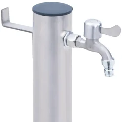 Vidaxl Bassins Et Fontaines | - Colonne à eau de jardin 100 cm acier inoxydable rond