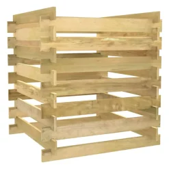 VidaXL - Composteur de jardin à lattes 90x90x90 cm bois de pin imprégné Hot