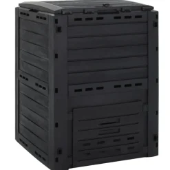 Vidaxl - Composteur de jardin noir 280 l polypropylène Hot