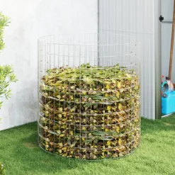 VidaXL - Composteur de jardin ø100x100 cm acier galvanisé