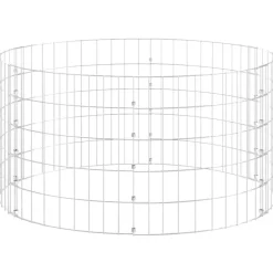 VidaXL - Composteur de jardin ø100x50 cm acier galvanisé