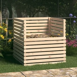 VidaXL - Composteur 100x100x102 cm bois massif de pin Best