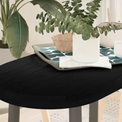 VidaXL - Dessus de table marron foncé 80x40x4 cm bois chêne massif ovale Outlet
