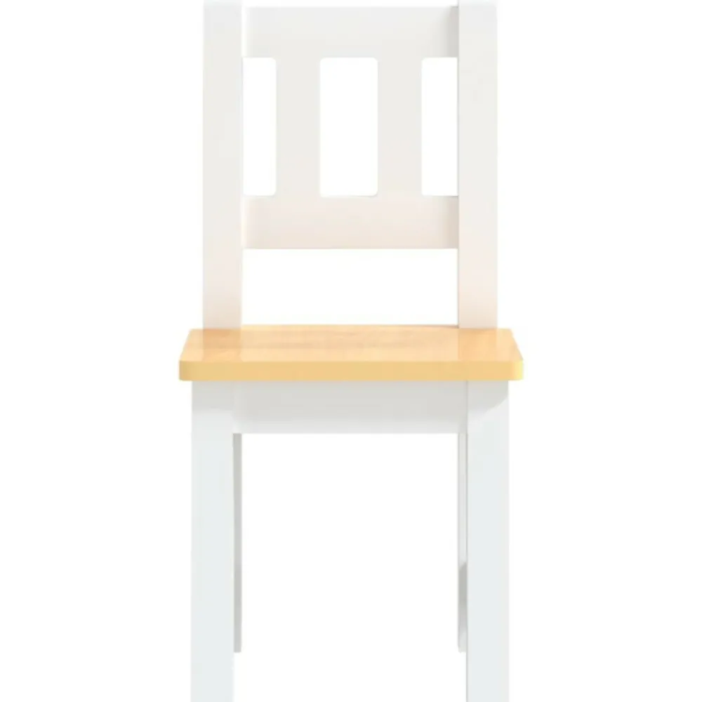 Vidaxl Mobilier Pour Enfants | - Ensemble de table et chaises pour enfants 3 pcs blanc et beige